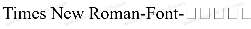Times New Roman-Font字体转换